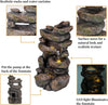 Ferrisland® 5-tier Rock Cascading Garden Fountain 31.5
