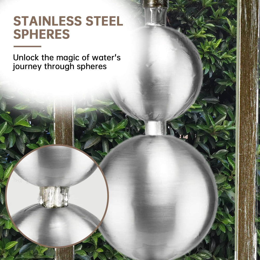 Ferrisland Garden Stainless Steel Water Fountain Outdoor Ferrisland