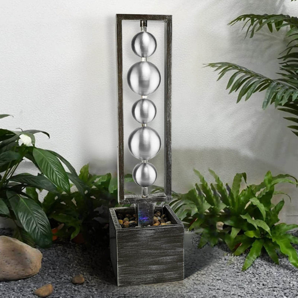 Ferrisland Garden Stainless Steel Water Fountain Outdoor Ferrisland