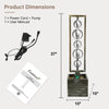 Ferrisland Garden Stainless Steel Water Fountain Outdoor