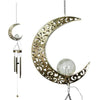 Ferrisland Solar Wind Chimes Moon Outdoors Hanging