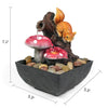 Ferrisland Tabletop Water Fountain Indoor Squirrels