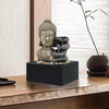 Ferrisland Buddha Tabletop Waterfall Fountain Indoor 4-Tiers