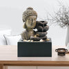 Ferrisland Buddha Tabletop Waterfall Fountain Indoor 4-Tiers
