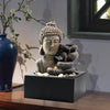 Ferrisland Buddha Tabletop Waterfall Fountain Indoor 4-Tiers