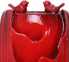 Solar Powered Red Outdoor Fountain 20'H
