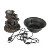 Ferrisland® 4-Tier Cascading Resin-Rock Falls Tabletop Water Fountain