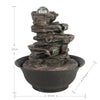 Ferrisland® 4-Tier Cascading Resin-Rock Falls Tabletop Water Fountain