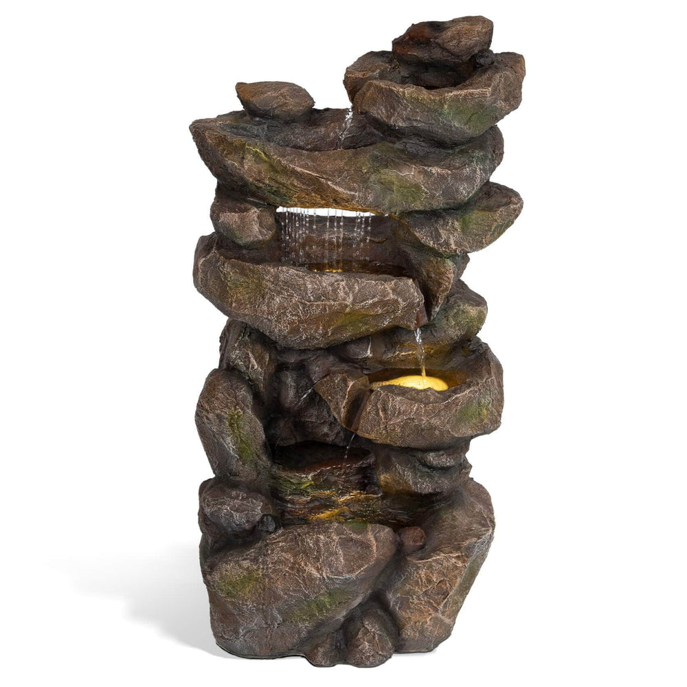 Ferrisland® 5-tier Rock Cascading Garden Fountain Ferrisland