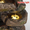Ferrisland® 5-tier Rock Cascading Garden Fountain 31.5