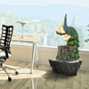 Ferrisland® Green Feathered Peacock Fountain