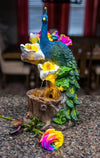 Ferrisland® Green Feathered Peacock Fountain