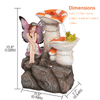 Ferrisland® Lighted Fairy Garden Water Fountain