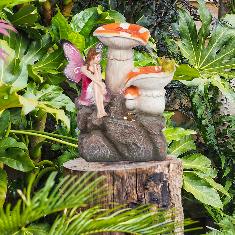 Ferrisland® Lighted Fairy Garden Water Fountain Ferrisland