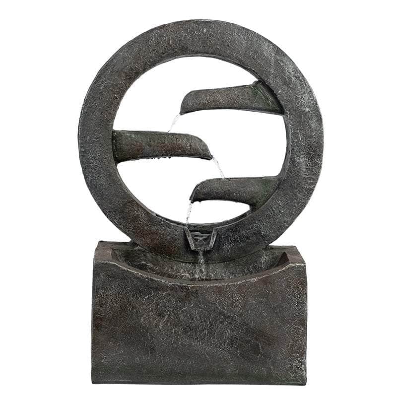 Ferrisland® Muted Neutral Circular Water Fountain Ferrisland