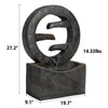 Ferrisland® Muted Neutral Circular Water Fountain