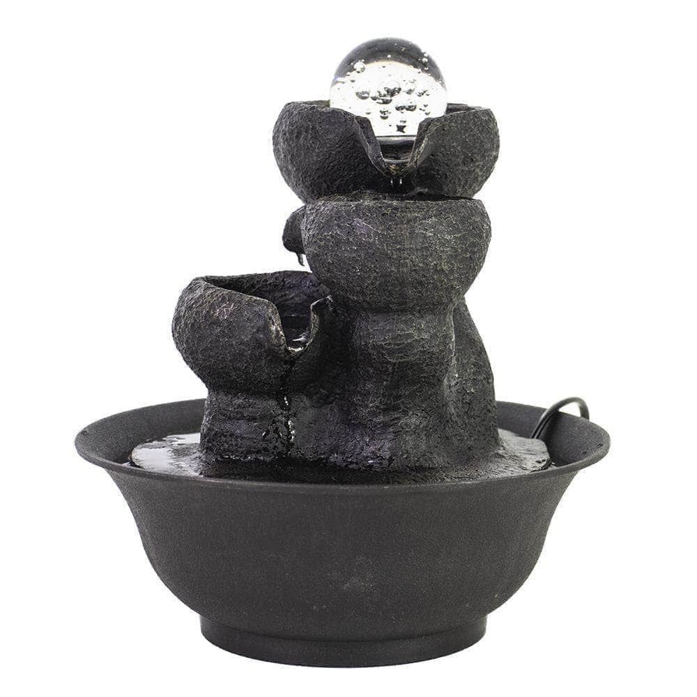 Ferrisland Relaxation 3-Step Little Water Fountain with Light Ferrisland