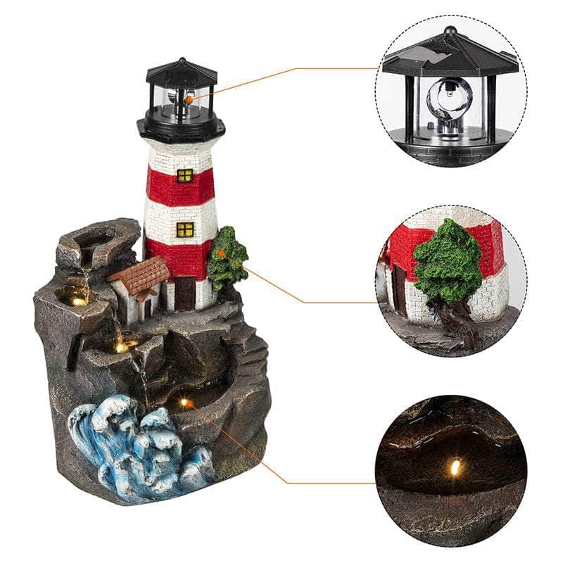Ferrisland® Solitude Lighthouse Water Fountain Ferrisland