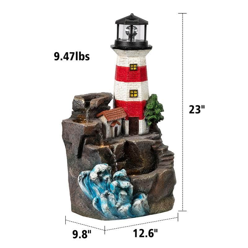 Ferrisland® Solitude Lighthouse Water Fountain Ferrisland