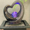 Ferrisland® Heart Shaped Tabletop Fountain with LED Light