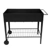 Iron Planter Boxes with Black Wheels
