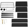 Iron Planter Boxes with Black Wheels
