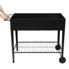 Iron Planter Boxes with Black Wheels