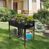 Iron Planter Boxes with Black Wheels
