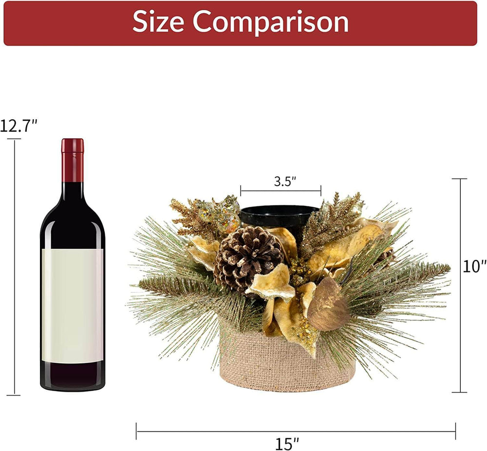 TWINCODECOR Christmas Décor Candle Holder Ferrisland
