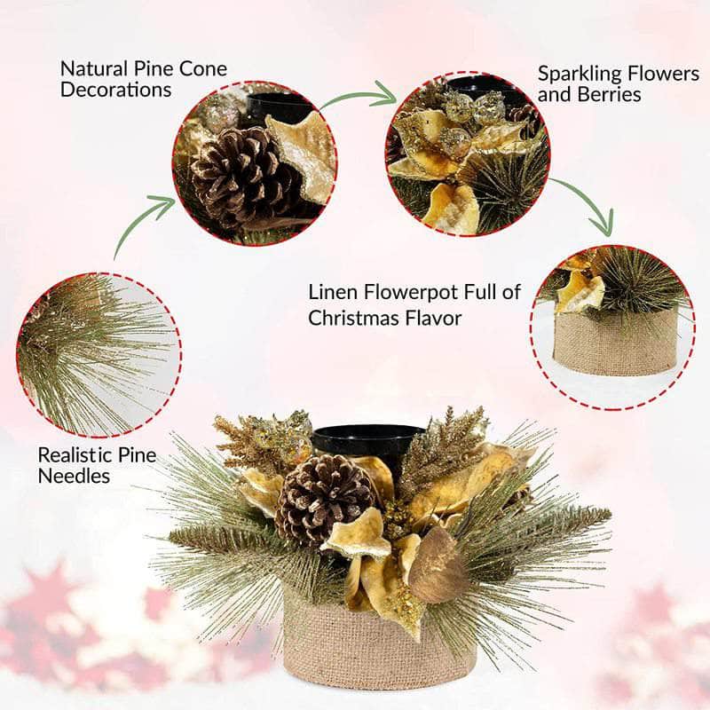 TWINCODECOR Christmas Décor Candle Holder Ferrisland