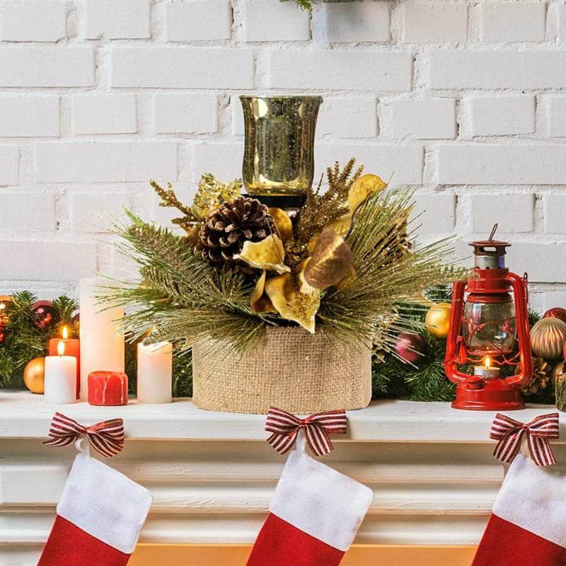 TWINCODECOR Christmas Décor Candle Holder Ferrisland