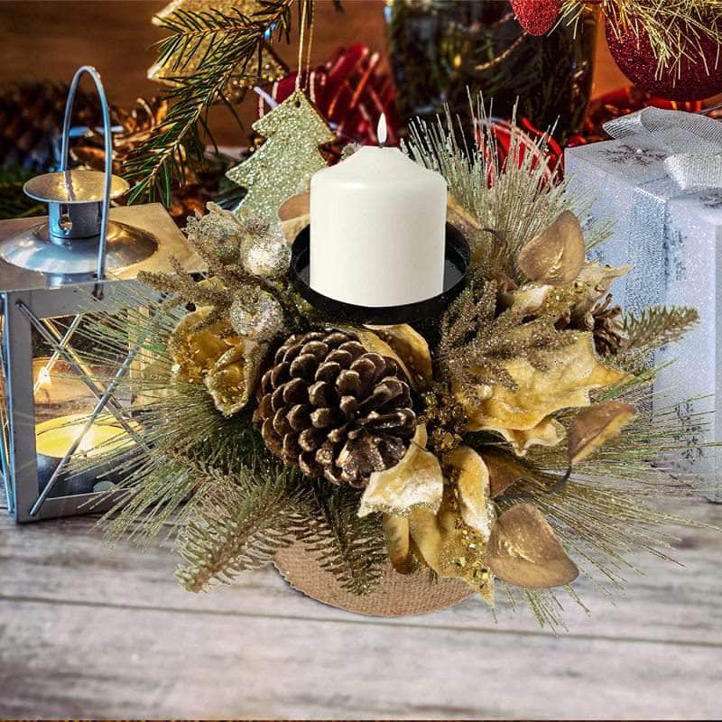 TWINCODECOR Christmas Décor Candle Holder Ferrisland