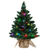 Ferrisland Mini Small Christmas Tree Multicolor Pre-lit, 24 Inch