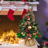 Ferrisland Mini Small Christmas Tree Multicolor Pre-lit, 24 Inch