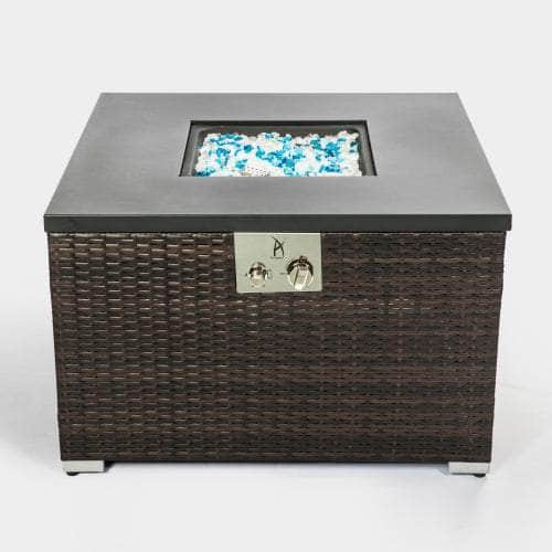 32in Outdoor Rectangle Fire Pit Table LIMOR