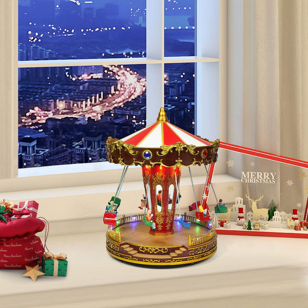 Christmas LED Carousel with Flying & Turning function & Music Ferrisland