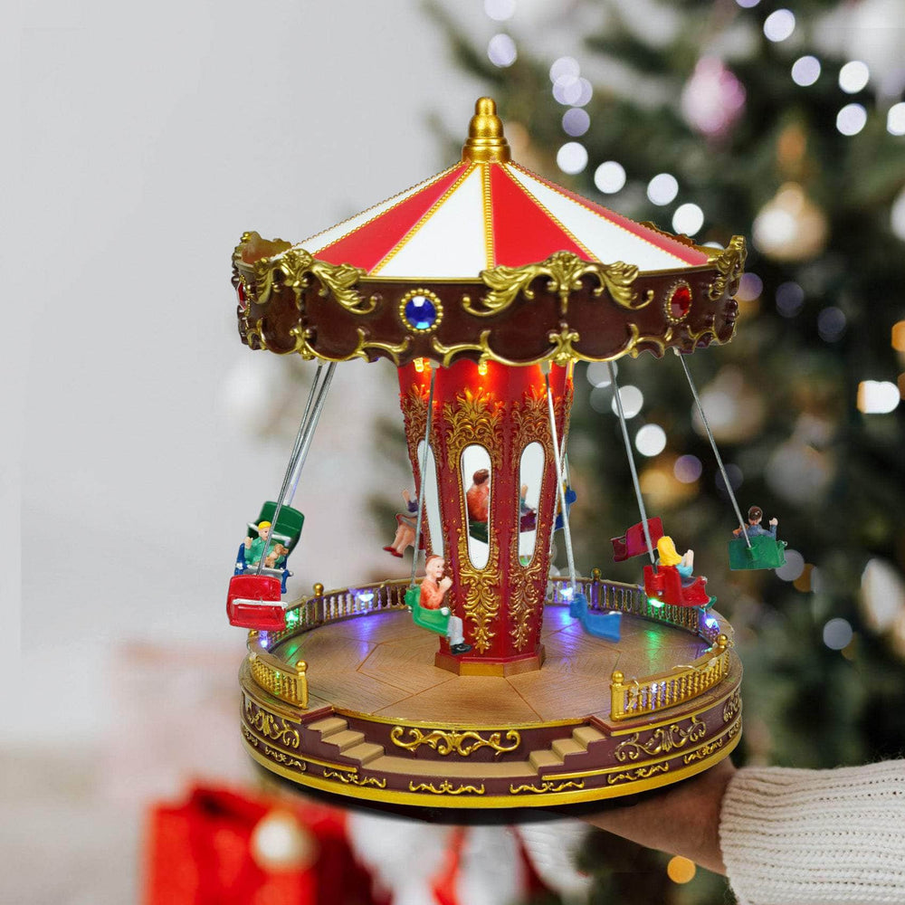 Christmas LED Carousel with Flying & Turning function & Music Ferrisland