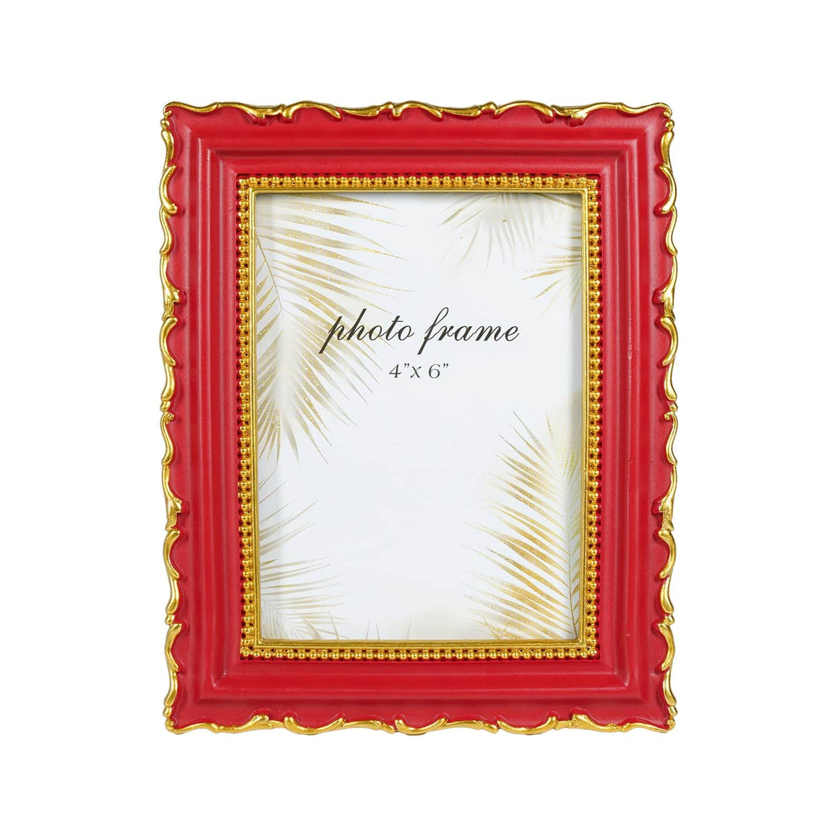 Ferrisland 4x6 Vintage Picture Frame, Red Antique Ornate Picture Frame for Home Decor Ferrisland