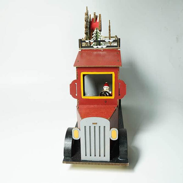 Ferrisland Christmas LED MDF Truck-shape Advent Calendar Ferrisland