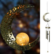 Ferrisland Solar Wind Chimes Moon Outdoors Hanging Ferrisland