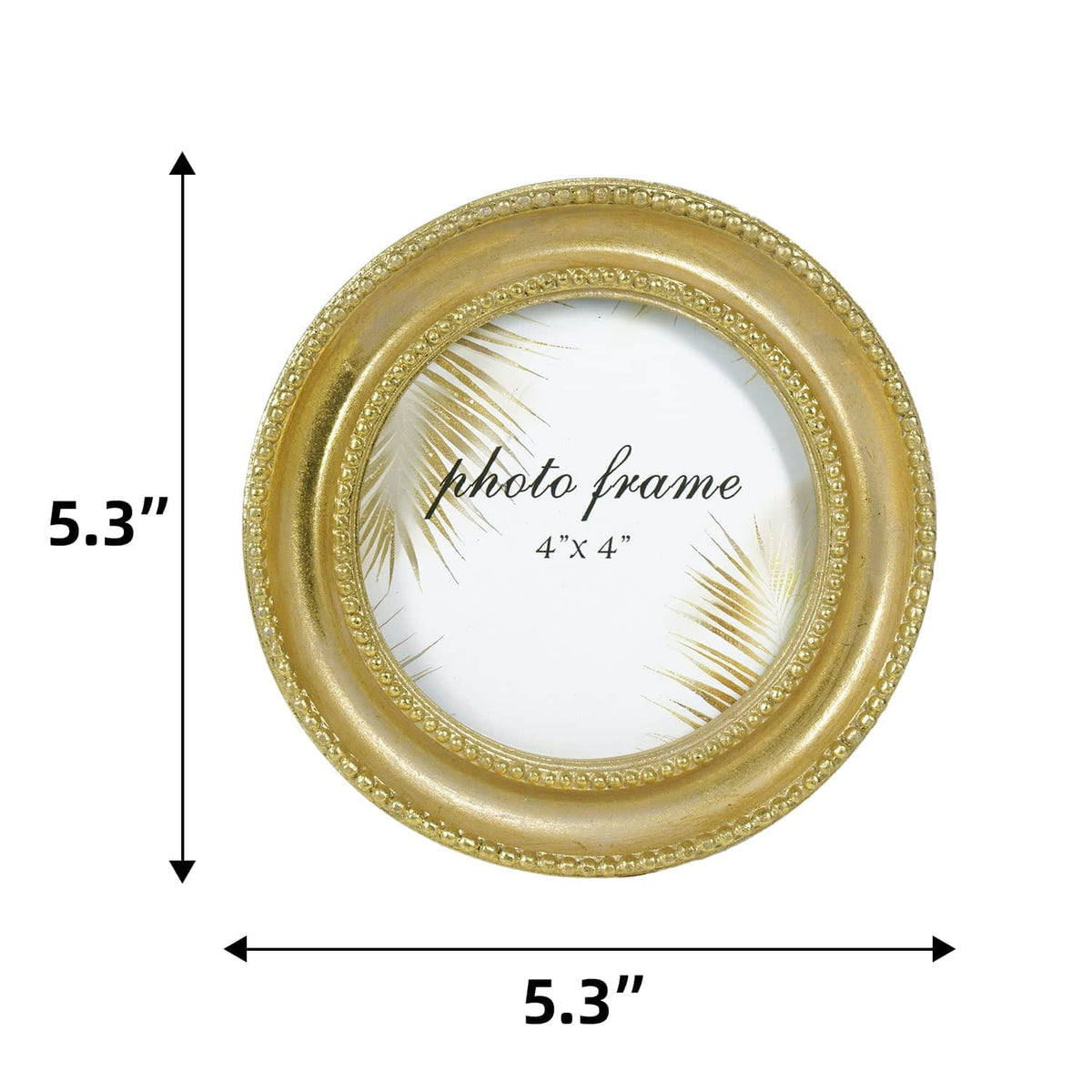 Ferrisland Vintage Picture Frame, Gold Round Antique Ornate Picture Frame, Victorian Retro Decorative Photo Frames for Tabletop & Wall, Baroque Home Decor, Gift Ideas Ferrisland