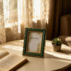 Ferrisland Vintage Picture Frame, Green Antique Ornate Picture Frame, Victorian Retro Decorative Photo Frames for Tabletop & Wall, Baroque Home Decor Frames, Gift Idea(Green, 4X6)