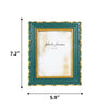 Ferrisland Vintage Picture Frame, Green Antique Ornate Picture Frame, Victorian Retro Decorative Photo Frames for Tabletop & Wall, Baroque Home Decor Frames, Gift Idea(Green, 4X6)