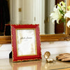 Ferrisland Vintage Picture Frame, Red Antique Ornate Picture Frame 5X7
