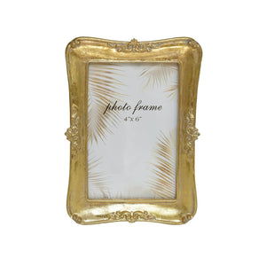 Ferrisland Vintage Tabletop Picture Frame Collection, Retro - Style Ornate Frames with Glass Front, Designed for Tabletop Display, Charming Home Decor (Golden, 4X6) Ferrisland