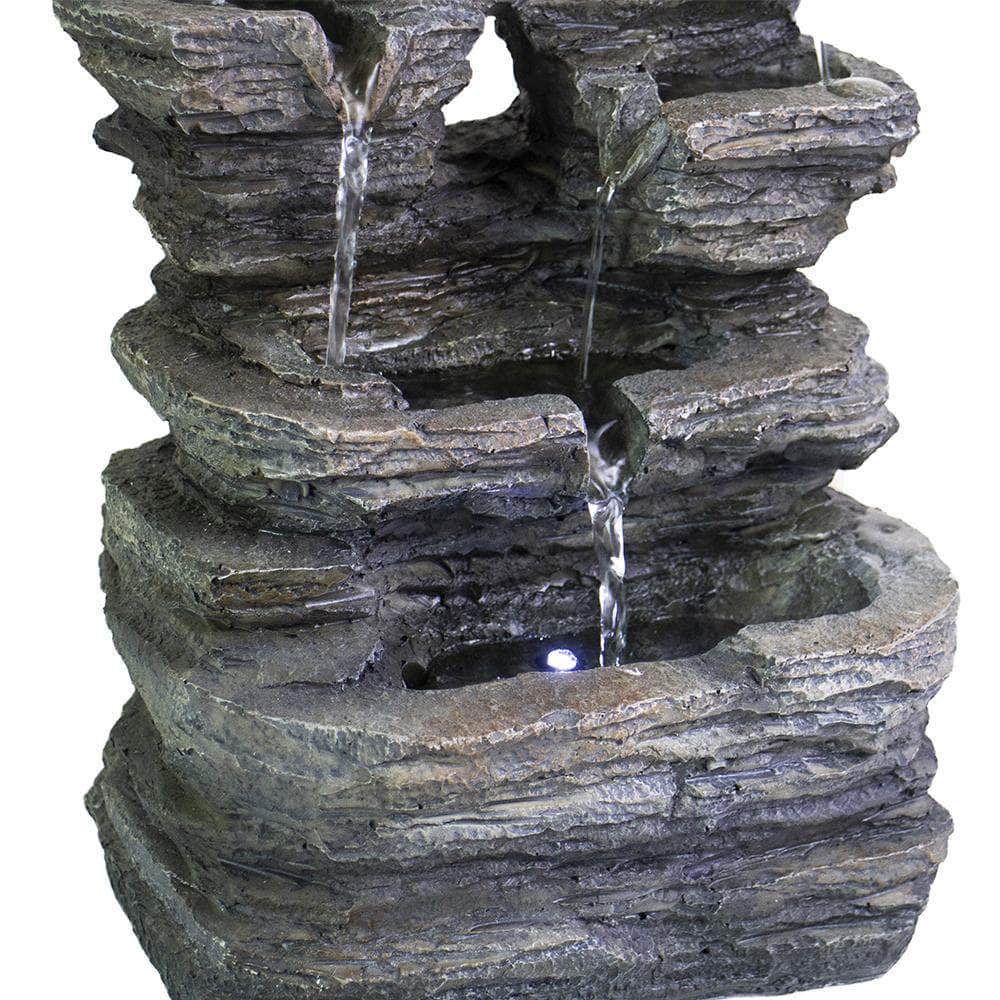 Ferrisland® 5-Tier Cascading Tabletop Fountain with LED Lights