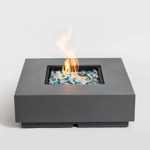 28in Concrete Fire Pit Table-Grey LIMOR