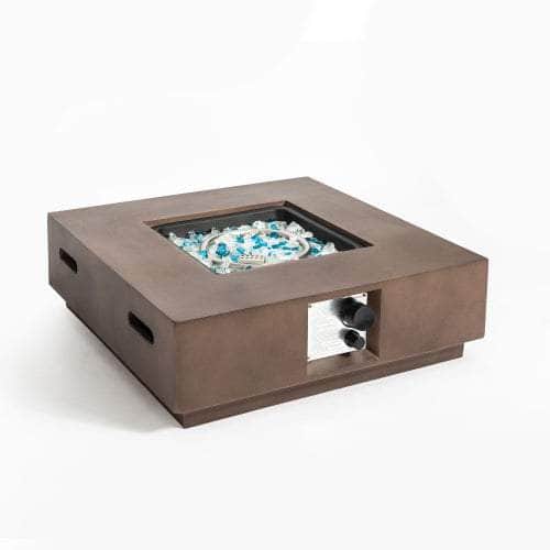 28in outdoor Concrete Fire Pit Tabl LIMOR