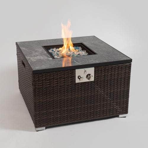 32in Square Fire Tablewith Propane Tank Cover LIMOR